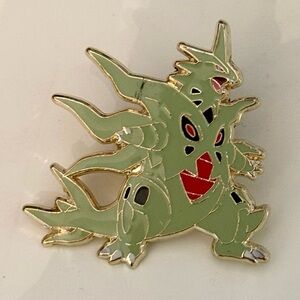 Official pokemon Mega Tyranitar collectible enamel pin